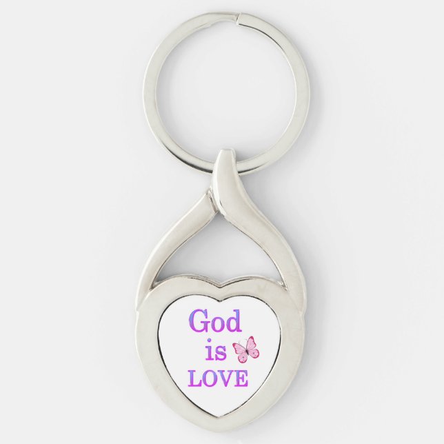 God is Love Key Ring (Front)