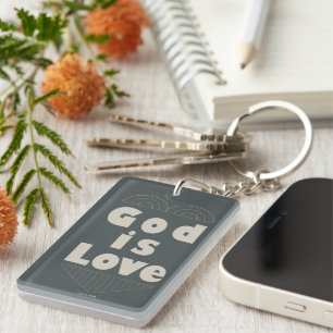 God is Love Key Ring