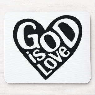 God is Love Like Jesus Quotes God Art Love Art Quo Mouse Pad