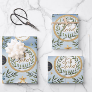 God Is Love & Peaceful Dove Wrapping Paper Sheet