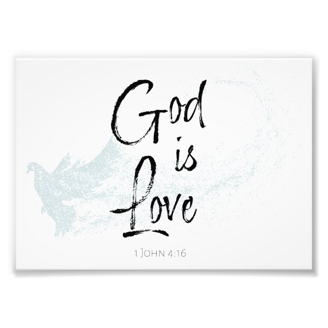 God is Love Photo Print (Front)