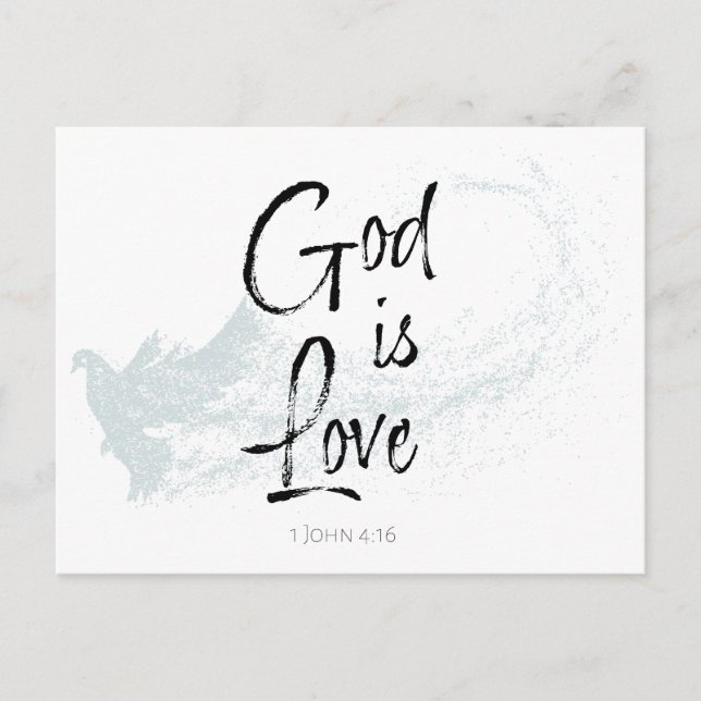 God is Love Postcard (Front)