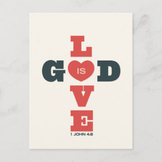God is Love Postcard