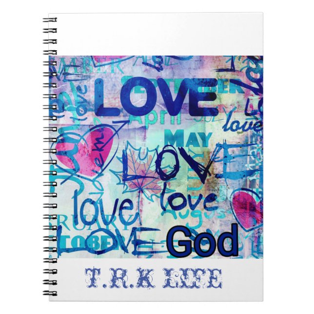GOD IS LOVE SPIRAL NOTEBOOK (NEW) (Front)