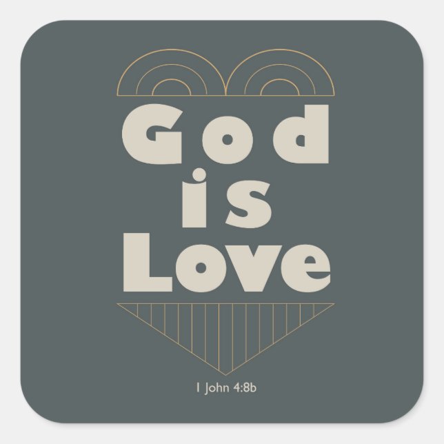 God is Love Sticker (Front)