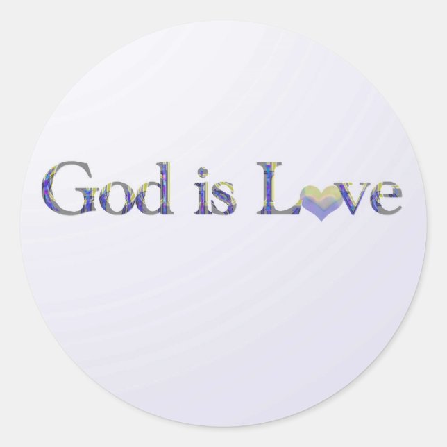 God is Love stickers (Front)
