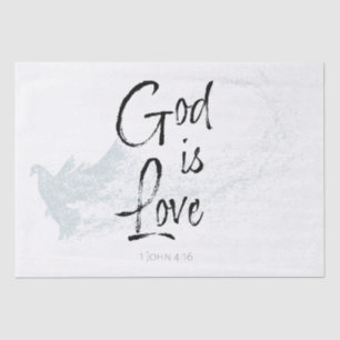 God is Love Tissue Paper