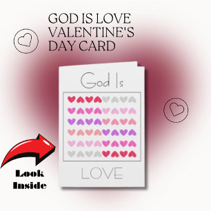 God is Love Valentine's Day Card