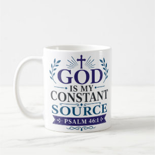 God Is My Constant Source Minimalist Christian Coffee Mug