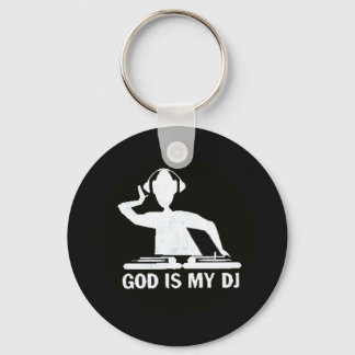 God is my DJ Key Ring