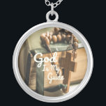God Is My Guide Bible and Rosary Cross Silver Plated Necklace<br><div class="desc">God Is My Guide Bible and Rosary Cross This is perfect for anyone trying to find their way or if you need a little help remembering that God is your guide. Do all things in Christ and you shall have no fear. This beautiful picture of a rosary and bible with...</div>