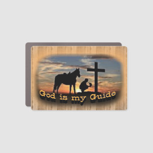 God is My Guide Bumper Sticker Car Magnet