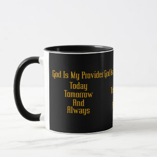 God Is My Provider Two-Tone Mug