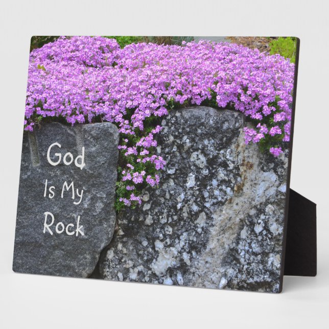 God Is My Rock Plaque (Side)