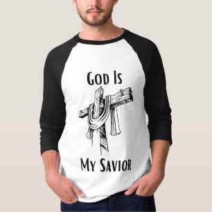 God Is My Saviour Bible Christian-Themed T-Shirt