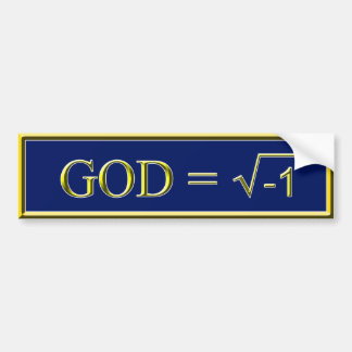 God is no Solution Bumper Sticker