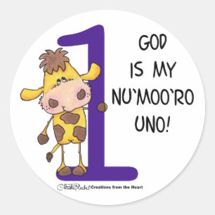 God is Nu'moo'ro Uno! Classic Round Sticker