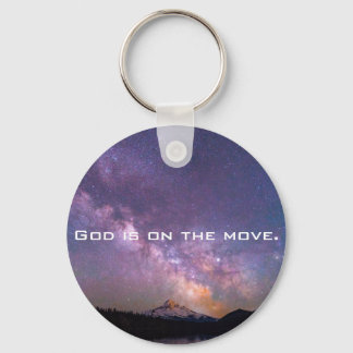 God Is on the Move Keychain