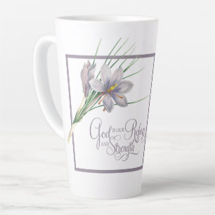God is our Refuge and strength Latte Mug