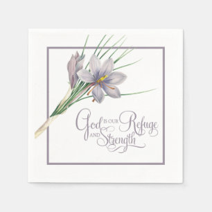 God is our Refuge and strength   Napkin