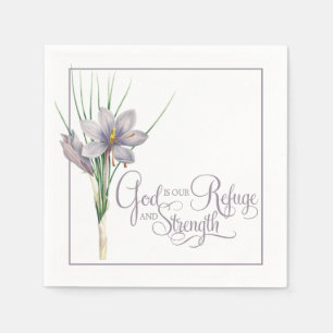 God is our Refuge and strength Napkin