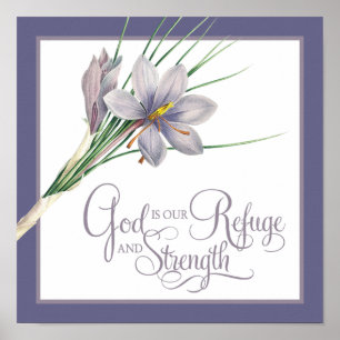 God is our Refuge and strength    Poster