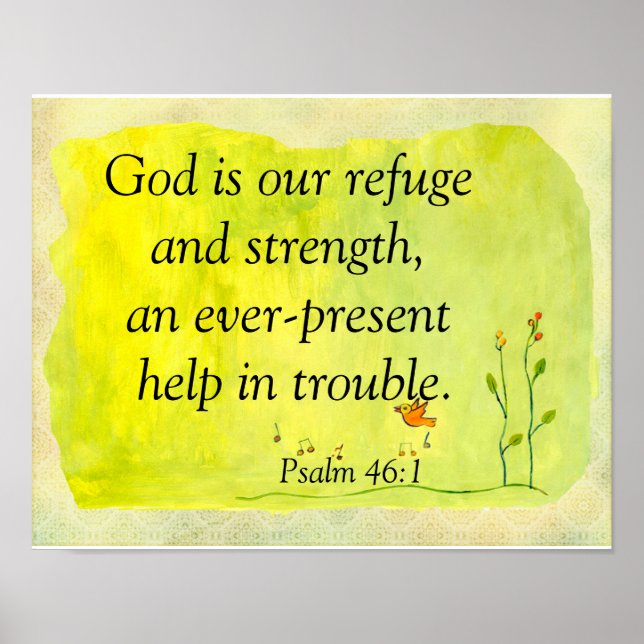 God is our refuge poster (Front)