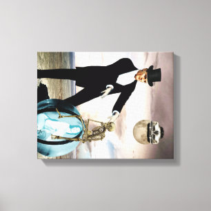 God is playing 1 canvas print