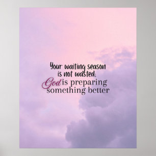 God is preparing.... Christian typography Poster