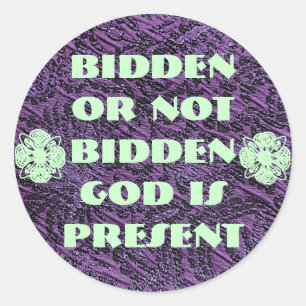 God is present stickers