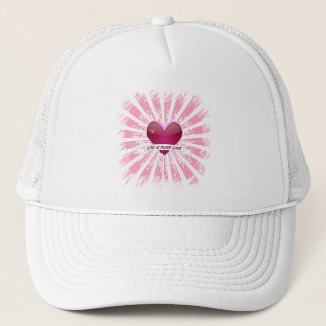 God is Pure Love Trucker Hat (Front)