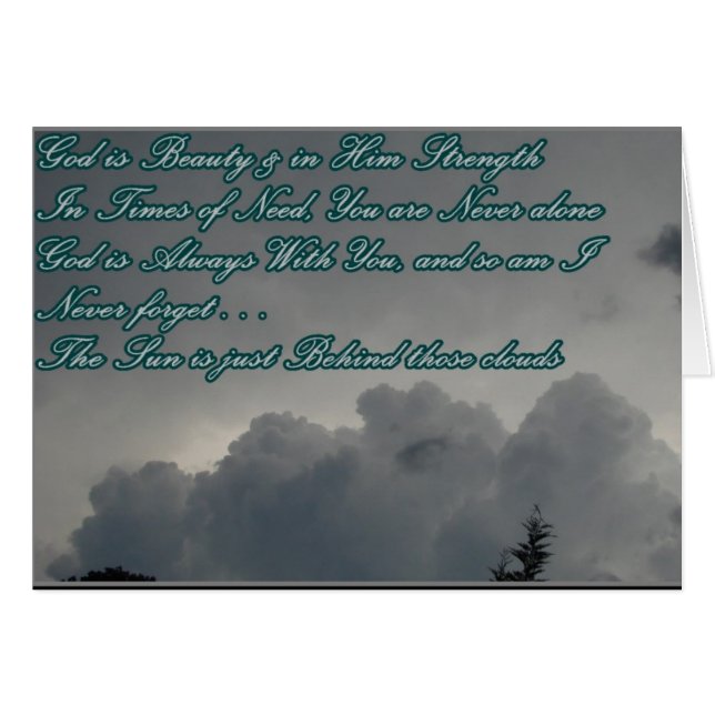 God is strength (Front Horizontal)