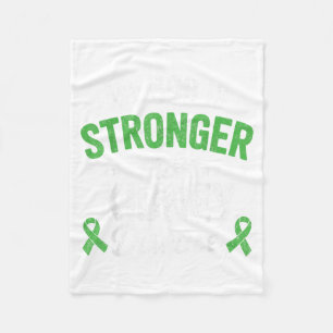 God is Stronger Than Kidney Disease CKD Warrior Fleece Blanket