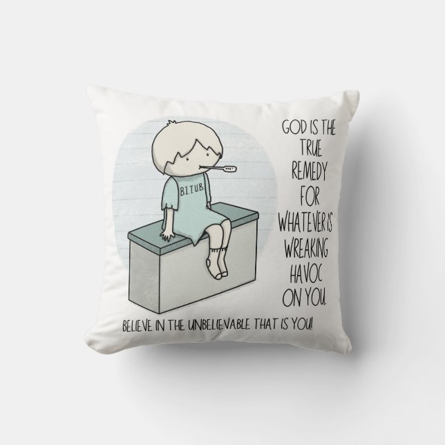 God is the Remedy Cushion (Front)