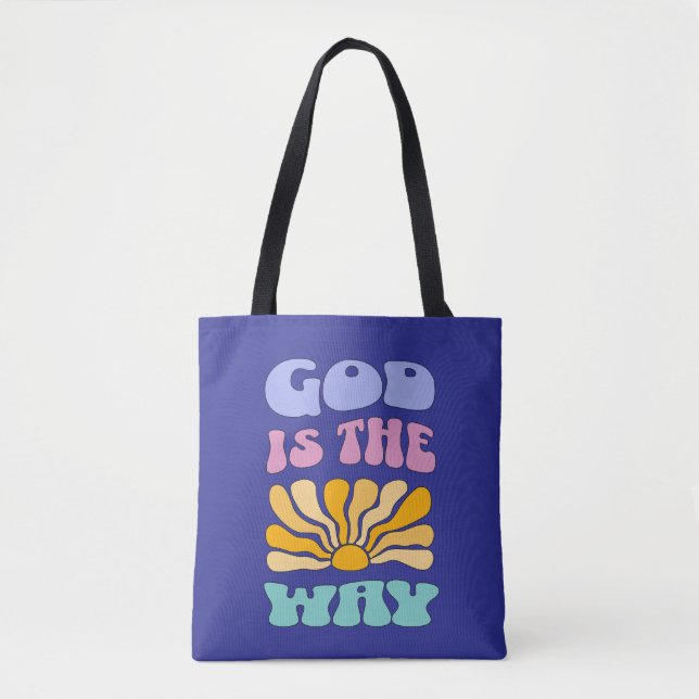 God is the Way Tote Bag (Front)