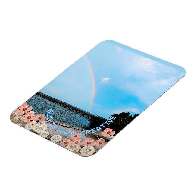 God is very creative folded  magnet (Left Side)