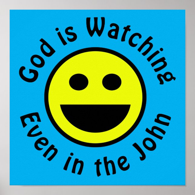 God is Watching poster (Front)