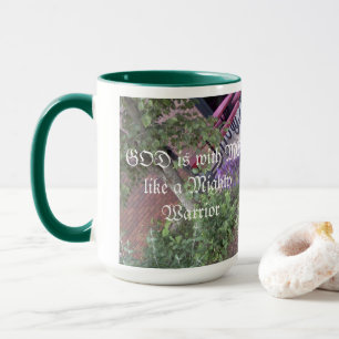 GOD is with ME like a Mighty Warrior Mug