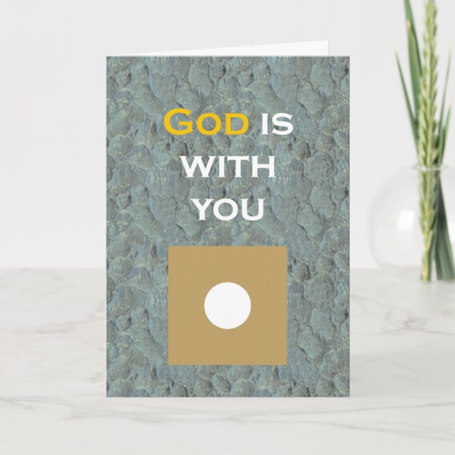 God is with you card (Front)