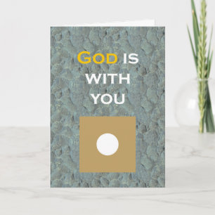 God is with you card