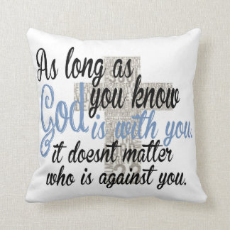 God is with you cushion