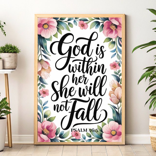 God Is Within Her – Christian Wall Art for Women (Creator Uploaded)