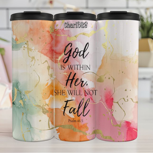 God Is Within Her Fall Thermal Tumbler (Creator Uploaded)