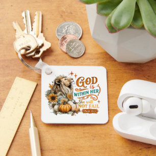 God Is Within Her... Key Ring