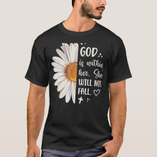God Is Within Her Psalm 465 Bible Verse Christian T-Shirt