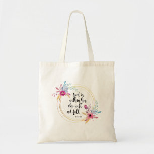 God is Within Her Psalm 46:5 Tote Bag
