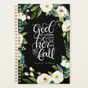 God is within her, she will not fall - Encouraging Planner