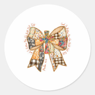 God Is Within Her She Will Not Fall, Jesus, Christ Classic Round Sticker