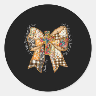 God Is Within Her She Will Not Fall, Jesus, Christ Classic Round Sticker