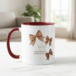 God is Within Her,  Two-Tone Mug   Christian 
